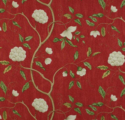 Tissu d'ameublement - SUMMER PALACE : SNOW TREE - Colefax & Fowler - à fleurs / en lin