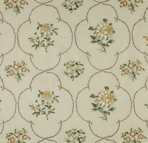 Tissu d'ameublement - SUMMER PALACE : CHINA ROSE - Colefax & Fowler - à fleurs / en viscose