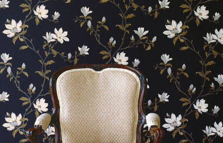 Papier peint classique - MARCHWOOD - Colefax & Fowler - à motif floral