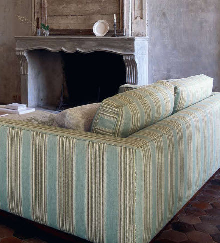 Tissu d'ameublement - VERYAN : MERRYN STRIPE - Colefax & Fowler - à motif / en viscose