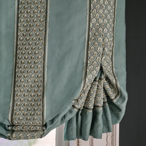 Tissu pour rideaux - ANDORRA  - Colefax & Fowler - à rayures / en polyester / en coton
