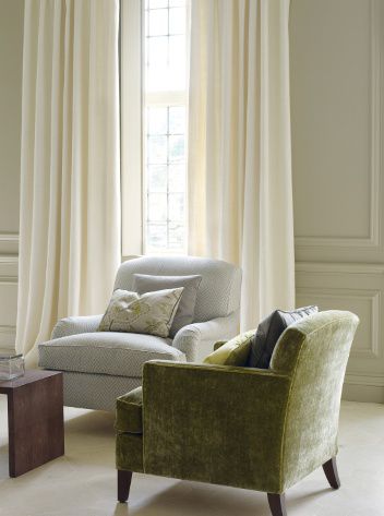 Tissu pour rideaux - MIRELLA : LUCERNE - Colefax & Fowler - à motif / en soie