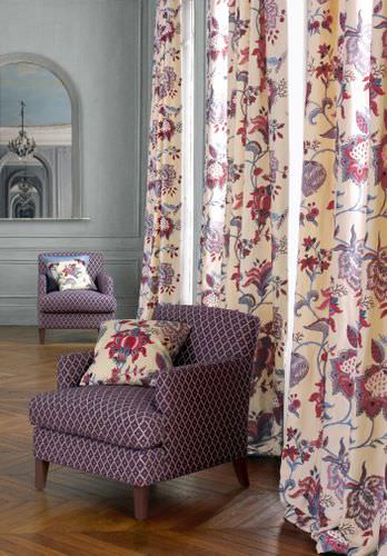 Tissu pour rideaux - LISLE : BARBIZON - Colefax & Fowler - à motif / en soie