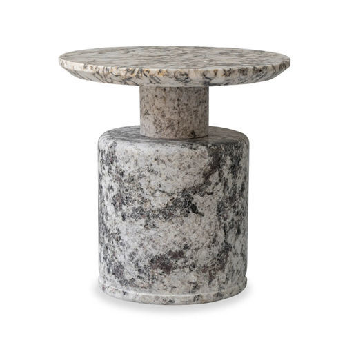 Table basse contemporaine - MORRO  - Lee Jofa - en pierre / avec piètement en pierre / ronde