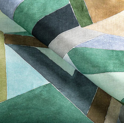 Tissu d'ameublement - ROULADE PRINT  - Lee Jofa - pour rideaux / à motif géométrique / en lin
