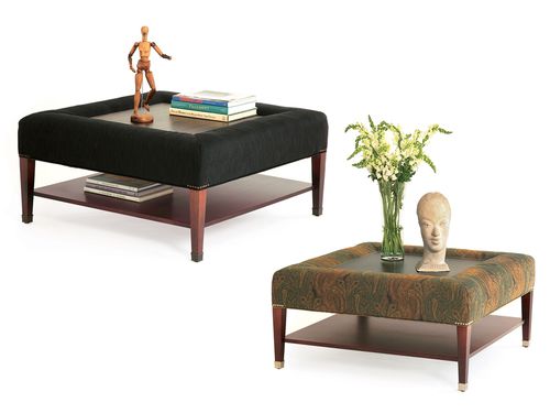Table basse classique - SOHO - Lee Jofa - en tissu / en ébène / carrée