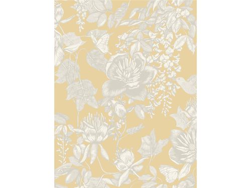 Papier peint classique - TIVOLI YELLOW - Lee Jofa - à motif floral / jaune