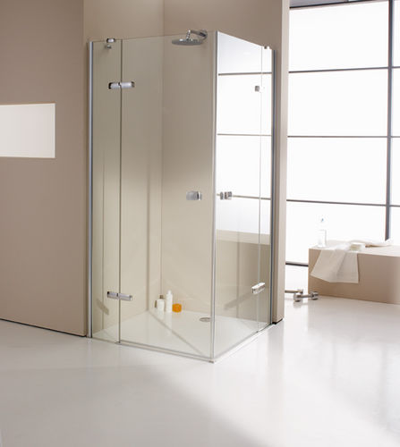 Paroi de douche battante - ENJOY ELEGANCE - Hüppe - d'angle