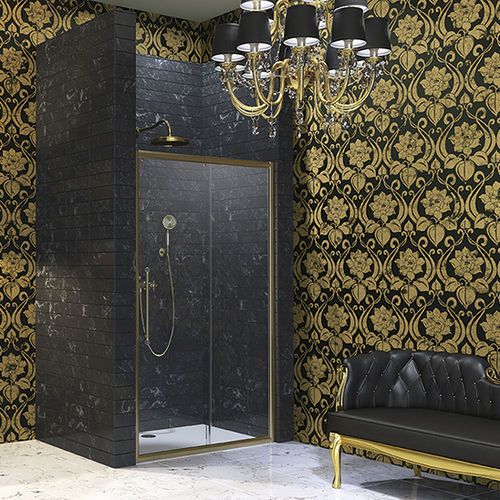 Paroi de douche coulissante - ENJOY VICTORIAN - Hüppe - d'angle / en niche