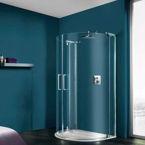 Paroi de douche battante - REFRESH PURE - Hüppe - courbée