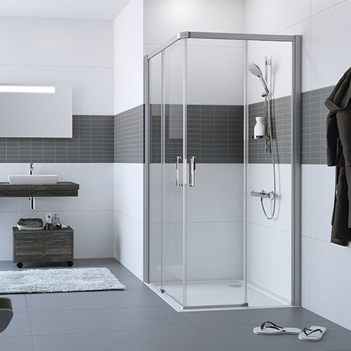 Paroi de douche coulissante - CLASSICS 2 EASYENTRY - Hüppe - d'angle