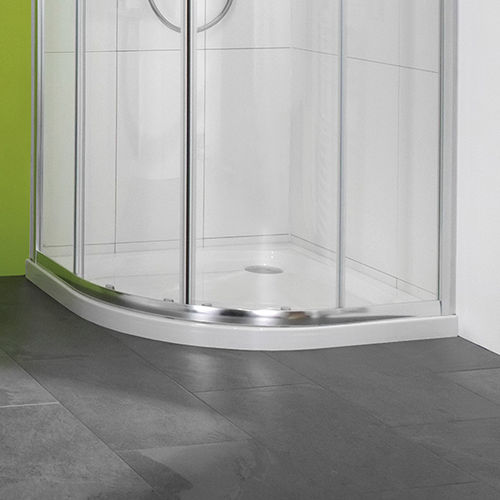 Receveur de douche d'angle - XERANO - Hüppe - surélevé / en pierre