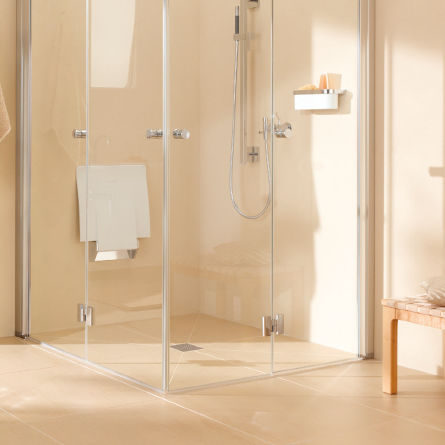 Receveur de douche carré - PORESTA® BF / BF KMK - Poresta systems - à carreler / à fleur de sol / extra plat
