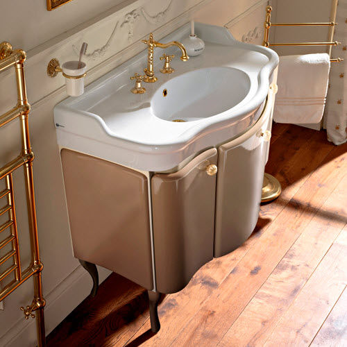 Meuble vasque à poser - SI30010A - Sbordoni - en céramique / de style / 3 portes