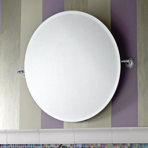 Miroir de salle de bain mural - SA113CR - Sbordoni - contemporain / rond / en métal