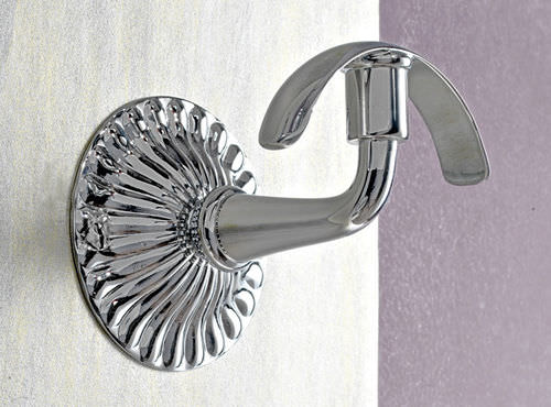 Patère classique - SA107CR - Sbordoni - en métal chromé / individuelle / de salle de bain