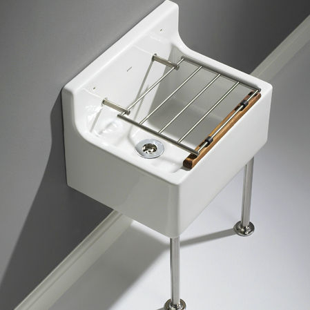 Lavabo lave-linge suspendu - CLEANL18SET - Lecico - en céramique
