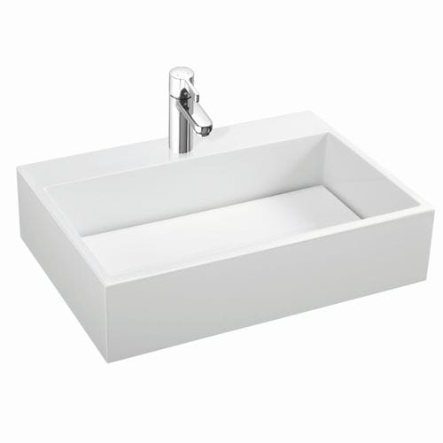 Vasque à poser - MODICO SERIES - Marmorin - en céramique / avec miroir ajustable / carrée