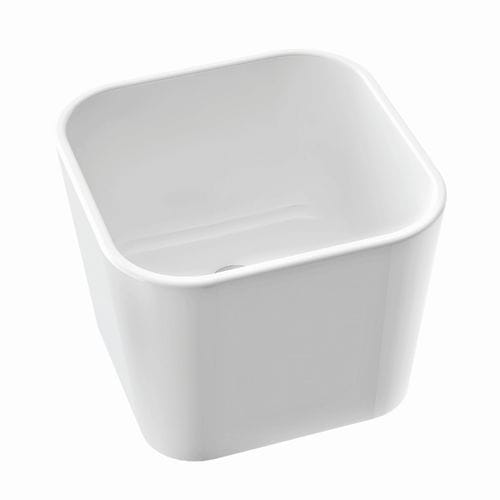 Vasque à poser - BALIA - Marmorin - en céramique / avec miroir ajustable / carrée
