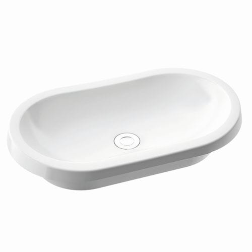 Vasque à poser - PIA 60 - Marmorin - en céramique / ovale / contemporaine