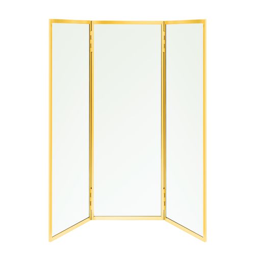 Miroir de salle de bain mural - EMPREINTE - Miroir Brot - contemporain / rectangulaire / en laiton
