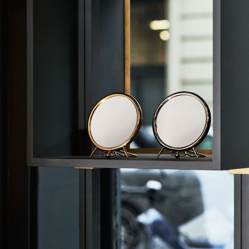 Miroir à poser - PENDULETTE  - Miroir Brot - classique / rond / en métal
