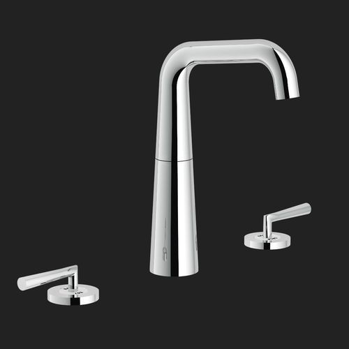 Mélangeur de vasque - LIKID: LK00211/2CR - Nobili Rubinetterie - à poser / en acier inox / de salle de bain