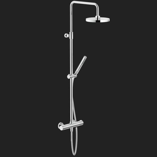 Colonne de douche thermostatique - LIKID: LK00030/50CR - Nobili Rubinetterie - murale / contemporaine / avec douche à main