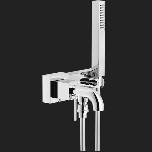 Mitigeur pour baignoire - CUBE: CB00510CR - Nobili Rubinetterie - de douche / mural / en laiton