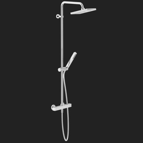 Colonne de douche thermostatique - TOWER: TW00030/30CR - Nobili Rubinetterie - murale / contemporaine / avec douche à main
