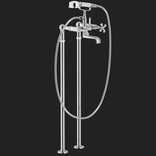 Mélangeur pour baignoire - CARLOS PRIMERO: CP210CR, AV00151/10CR - Nobili Rubinetterie - au sol / en bronze / en acier inox