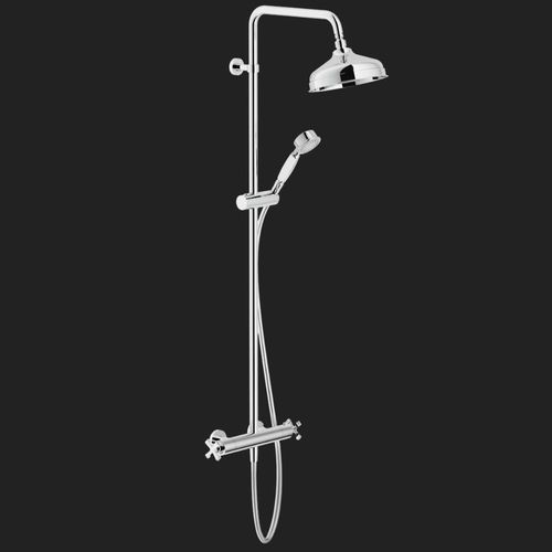 Colonne de douche thermostatique - CARLOS PRIMERO: CP030/30CR - Nobili Rubinetterie - murale / classique / avec douche à main