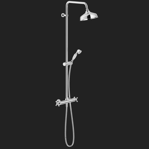 Colonne de douche thermostatique - GRAZIA: GRC0030/30CR - Nobili Rubinetterie - murale / classique / avec douche à main
