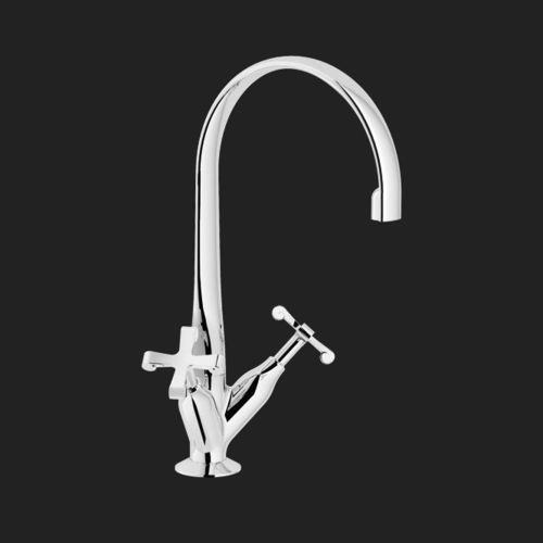 Mélangeur à poser - CARLOS PRIMERO: CP217CR - Nobili Rubinetterie - en laiton chromé / en inox / de cuisine