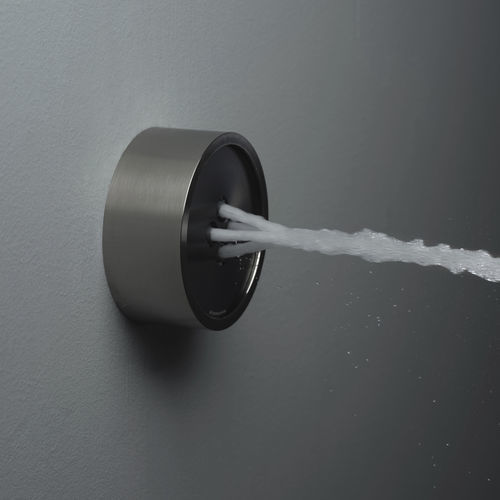 Pommeau de douche mural - PR5575AA11IX+PR55PB501F40 - Ritmonio Rubinetterie Srl - de plafond / rond / hydromassage