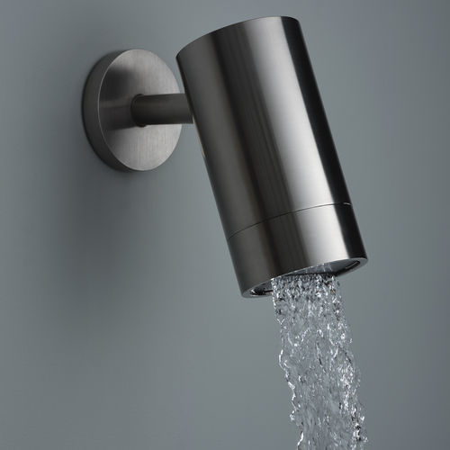 Pommeau de douche mural - PR5575AA01IX+PR55PB301F40 - Ritmonio Rubinetterie Srl - de plafond / rond / cascade