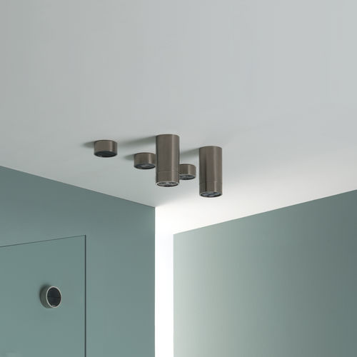 Pommeau de douche de plafond - PR5575TA01IX+PR55PB201F40 - Ritmonio Rubinetterie Srl - rond / professionnel