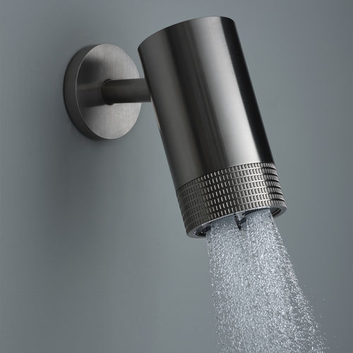 Pommeau de douche mural - PR5575AB01IX+PR55PA002IX+PR55PB101F40 - Ritmonio Rubinetterie Srl - de plafond / rond / pluie