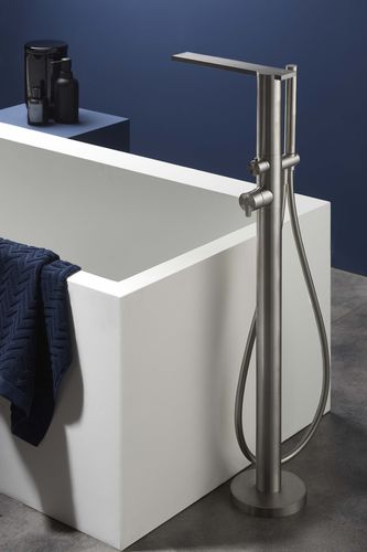 Mitigeur pour baignoire - PR50DA201INOX - Ritmonio Rubinetterie Srl - au sol / en inox / 1 trou