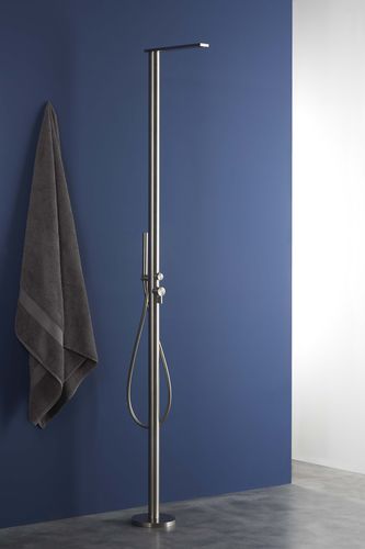 Colonne de douche pour hôtel - PR50DJ201INOX - Ritmonio Rubinetterie Srl - en inox / sur pied / contemporaine