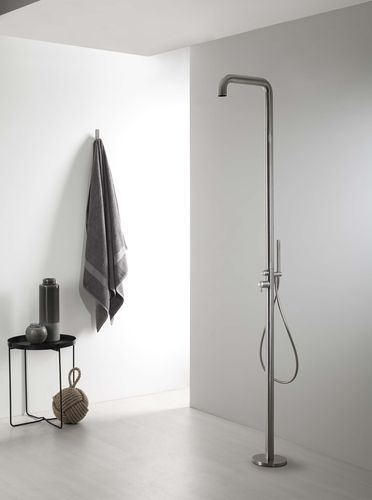 Colonne de douche professionnelle - E0BA0478INOX - Ritmonio Rubinetterie Srl - en inox / sur pied / contemporaine
