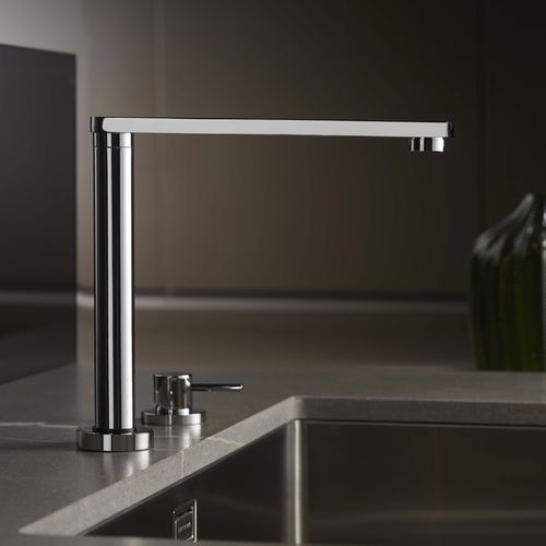 Mitigeur à poser - E0CU280CRL - Ritmonio Rubinetterie Srl - en laiton chromé / de cuisine / 2 trous