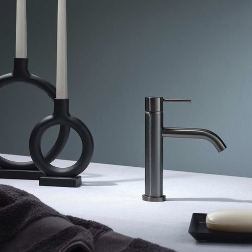 Mitigeur de vasque - E0BA0123DSINOX - Ritmonio Rubinetterie Srl - à poser / en inox / 1 trou