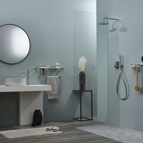 Mitigeur de douche - E0BA0450INOX - Ritmonio Rubinetterie Srl - mural / en inox / 2 trous