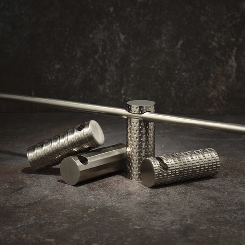 Élément de fixation en laiton brossé - 7BW006IX - Ritmonio Rubinetterie Srl - pour salle de bain / pour intérieur