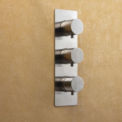 Mitigeur de douche - PR51HR101IX+PR51MF003IX - Ritmonio Rubinetterie Srl - mural / encastrable / thermostatique