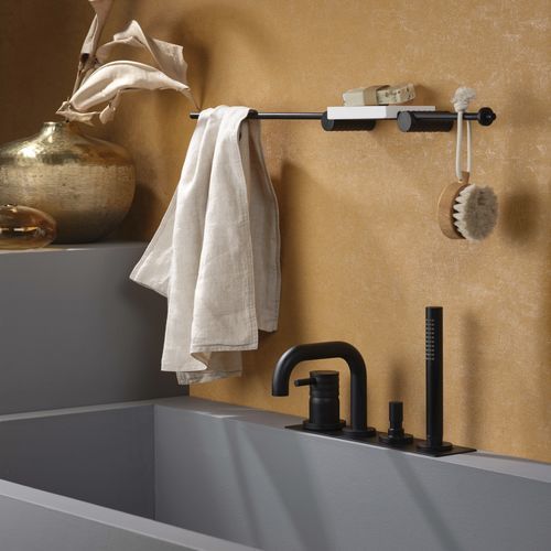 Mitigeur pour baignoire - PR51ES101C04+PR51MC103C04 - Ritmonio Rubinetterie Srl - à poser / en laiton chromé / 4 trous