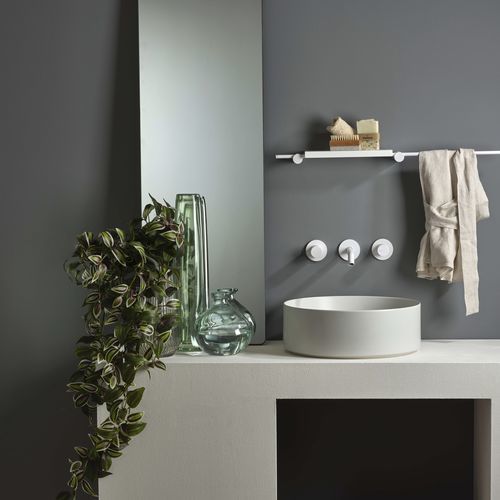 Mélangeur de vasque - PR51AQ211C03+PR51MB001C03 - Ritmonio Rubinetterie Srl - mural / en laiton / de salle de bain