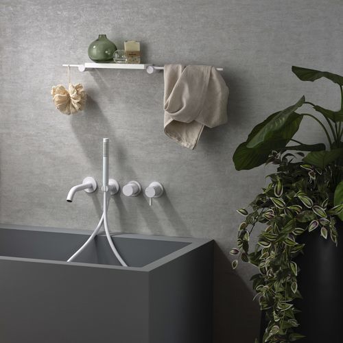 Mitigeur pour baignoire - PR51EM201+PR51MC101 - Ritmonio Rubinetterie Srl - mural / encastrable / en laiton chromé