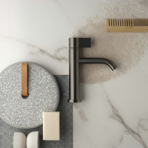 Mitigeur de vasque - PR50AA211IBX - Ritmonio Rubinetterie Srl - à poser / en inox / 1 trou